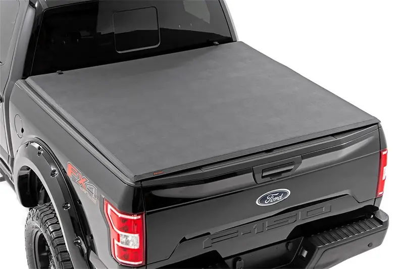Rough Country Rc44509550 Tri-Fold Soft Bed Cover For 2009–2014 Ford F-150 (5'5" Bed) 1