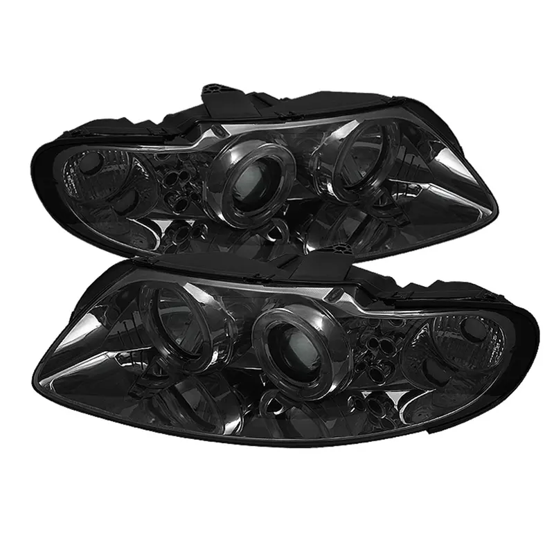 Spyder Auto Halo Led Projector Headlights – Smoke Lens, Bulbs Included, Pair 1