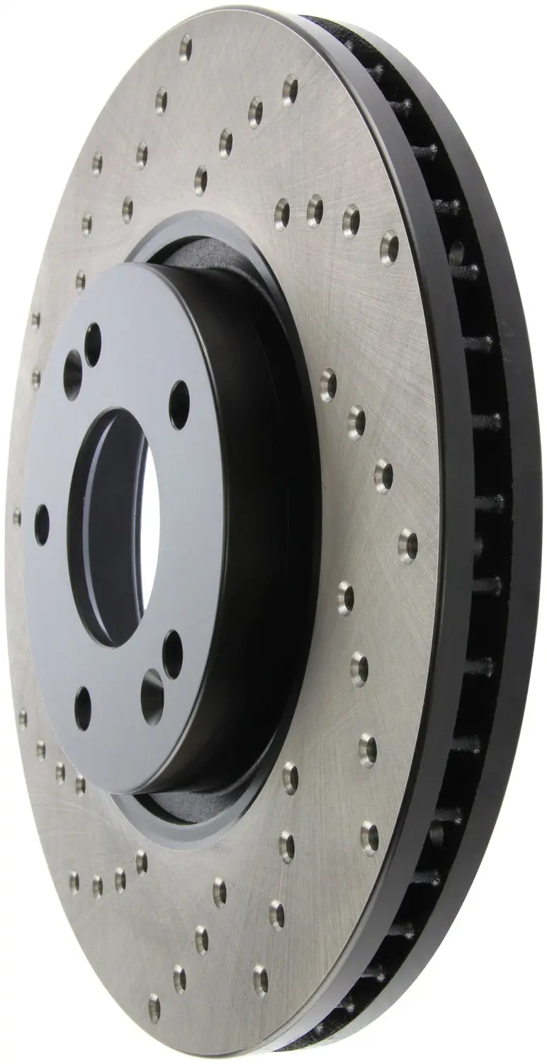 Stoptech 128.51020R Sport Cross-Drilled Brake Rotor – Front Right Side 1