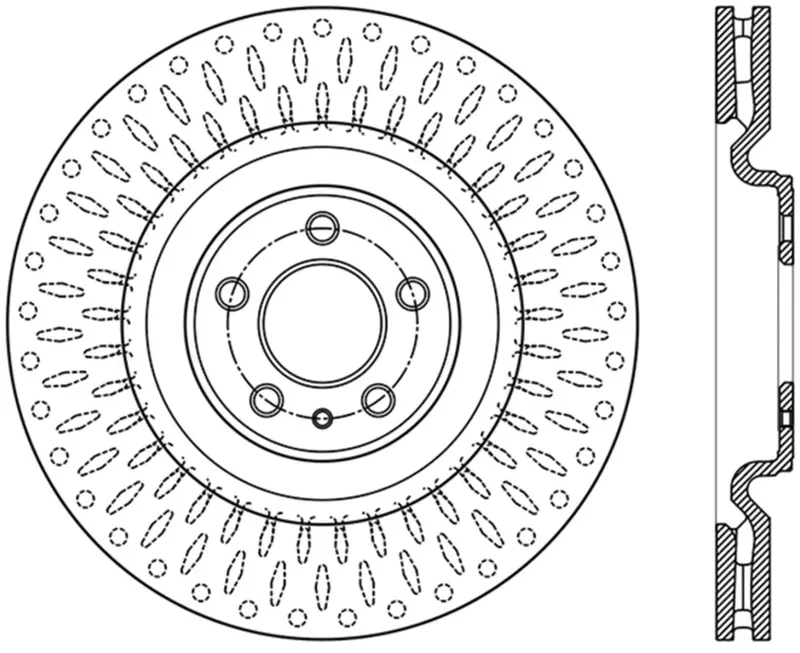 Stoptech Front Left Sport Slotted Brake Rotor – Part 126.61106Sl 1