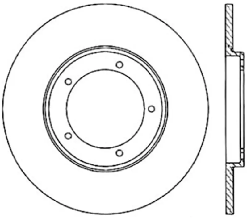 Stoptech Front Right Drilled & Slotted Sport Brake Rotor (127.37000R) 1