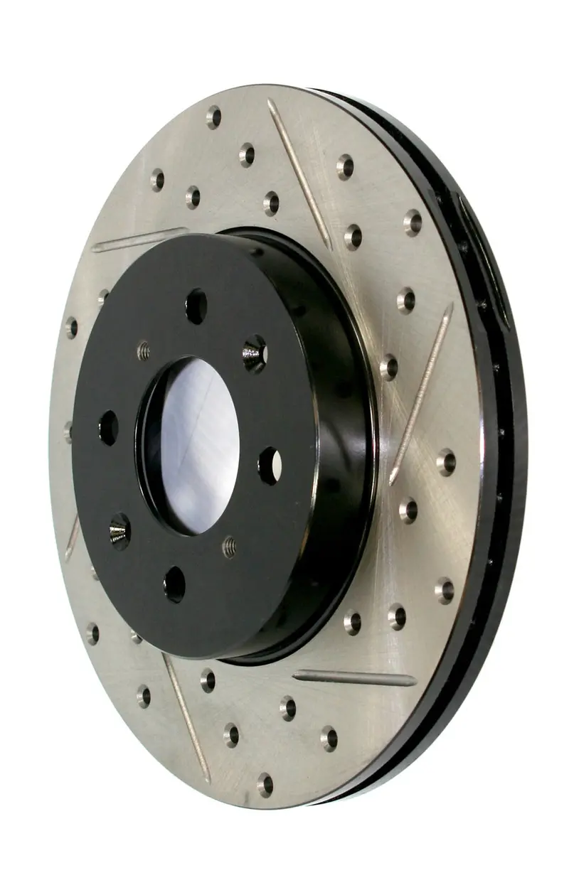 Stoptech Sport Rear Right Brake Rotor – Drilled & Slotted (127.51025R) 1
