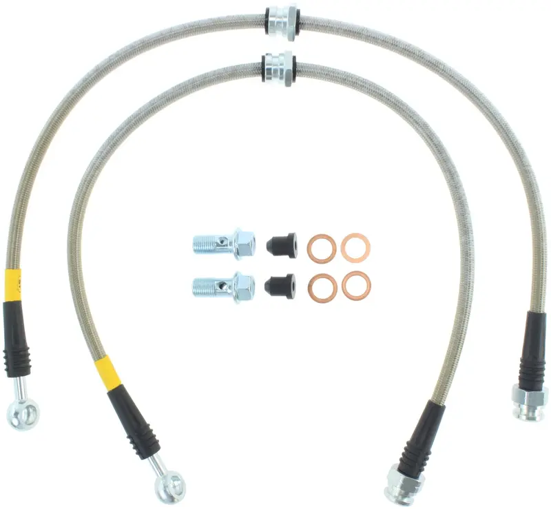 Stoptech Stainless Steel Braided Brake Line Kit – Full Axle Coverage (Model 950.46006) 2