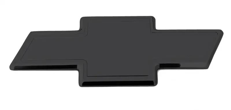 T-Rex Grilles 19113B Billet Aluminum Bowtie Emblem – Black, Rear-Mount, Bolt-On With Decorative Border 1