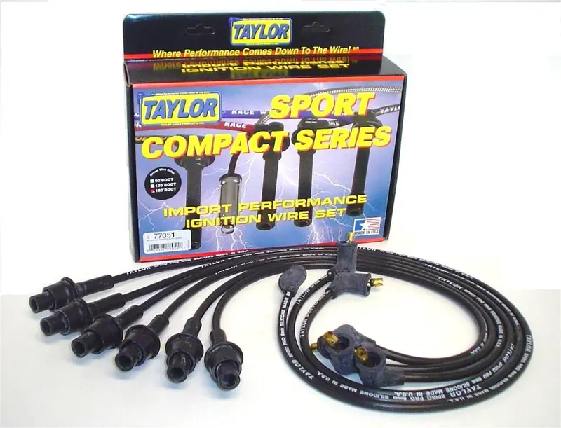Taylor Cable Spiro-Pro 8Mm Ignition Wire Set – Black, Oe Spark Plug Boots, 9.5 In. Length (77051) 1