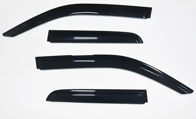 Trailfx 4809H Low-Profile Smoke Acrylic Window Visor Set (4-Piece) 1