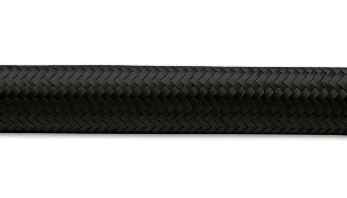 Vibrant Performance 11998 Black Nylon-Braided -8An Flex Hose – 50 Ft Roll, 0.44" Id 2