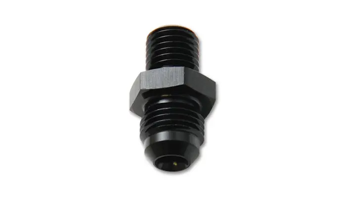 Vibrant Performance 16624 Metric Straight Adapter – -8An To 12Mm X 1.5 Thread, Black Anodized 6061 Aluminum 1